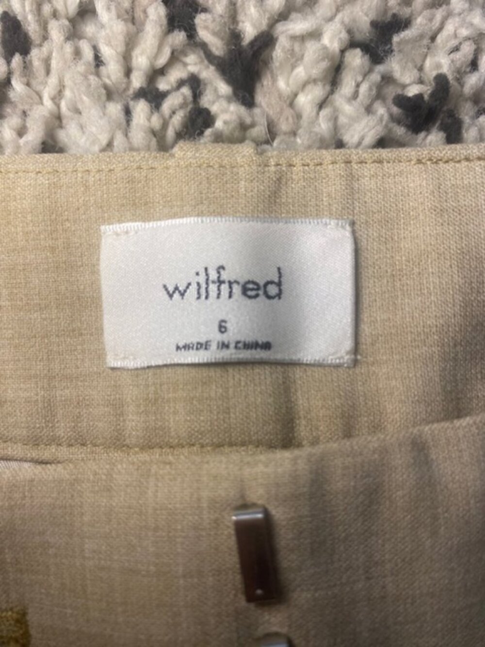 Wilfred Aritzia Vivace Beige/ Tan Pants Size 6 NWT - Picture 8 of 16